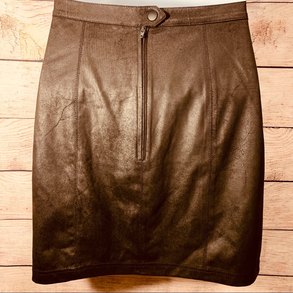 🆕Free People Rumi Ruches Suede Mini Skirt - Picture 6 of 8
